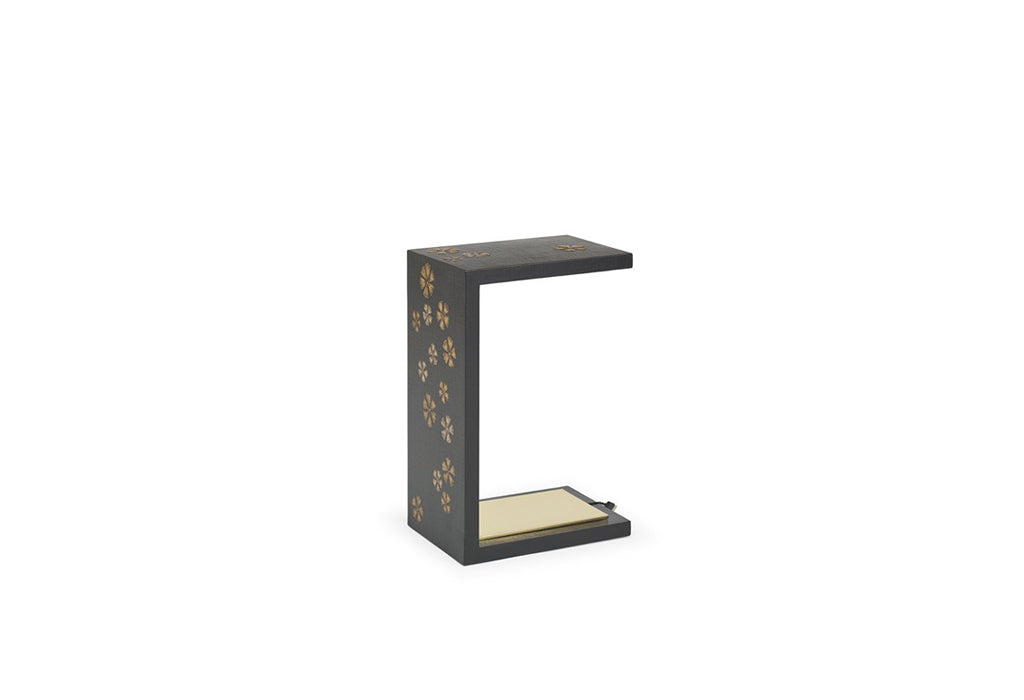 Quips Snack Table- Quince Blossom Chinoiserie