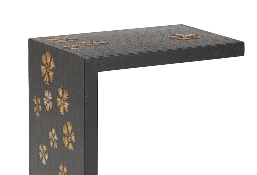 Quips Snack Table- Quince Blossom Chinoiserie