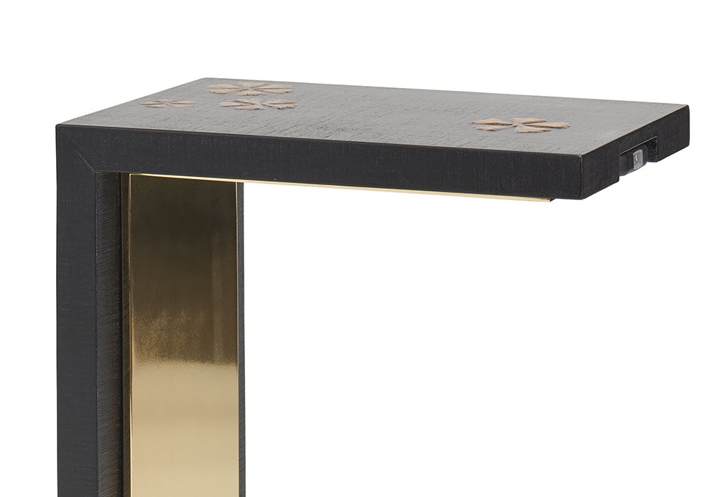 Quips Snack Table- Quince Blossom Chinoiserie
